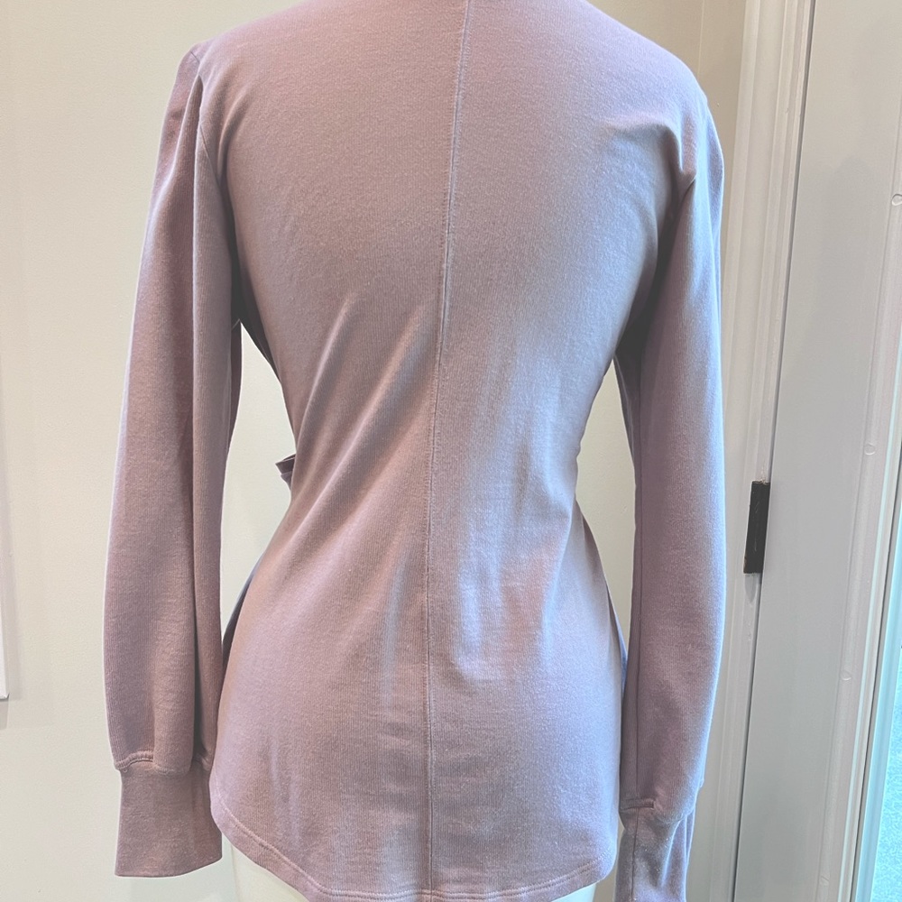 The North Face long sleeve jacket with tie waist.